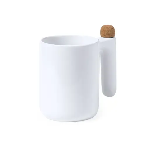 Taza de cerámica con agitador extensible integrado ref 20235 - 01