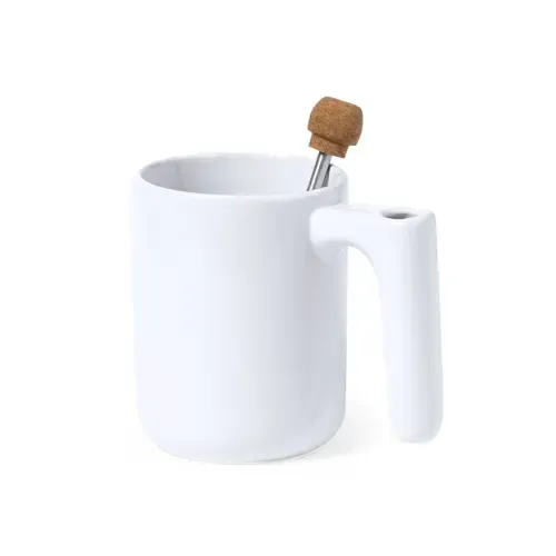 Taza de cerámica con agitador extensible integrado ref 20235 - 05