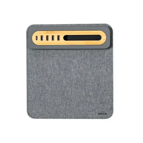 Alfombrilla con puertos USB y soporte para smartphone ref 20246