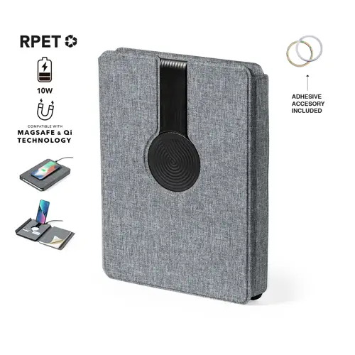 Carpeta multifunción con cargador inalámbrico 10W ref 20248