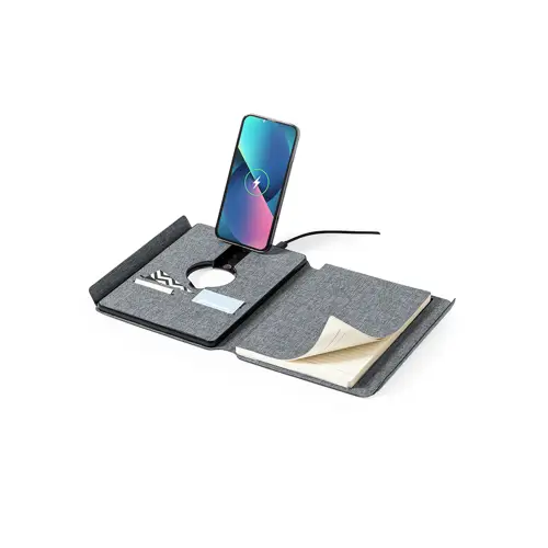 Carpeta multifunción con cargador inalámbrico 10W ref 20248