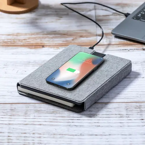Carpeta multifunción con cargador inalámbrico 10W ref 20248