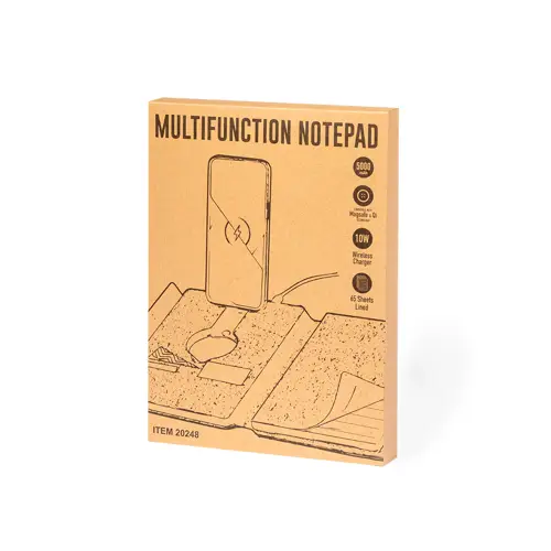 Carpeta multifunción con cargador inalámbrico 10W ref 20248