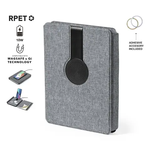 Carpeta multifunción con cargador inalámbrico 10W ref 20248