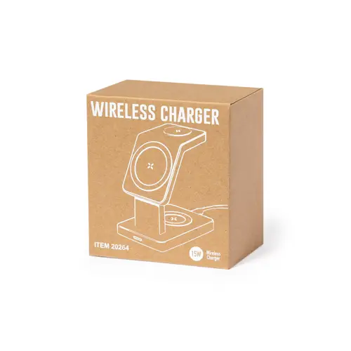 Multicargador inalámbrico 15W con soporte para gadgets ref 20264