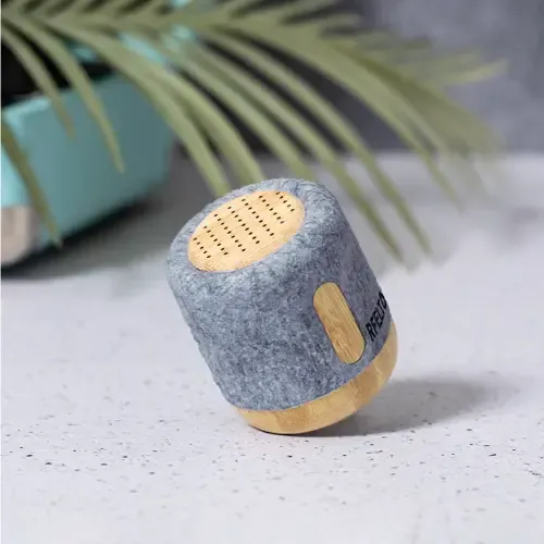 Altavoz Bluetooth de bambú y fieltro reciclado ref 20293 - 04