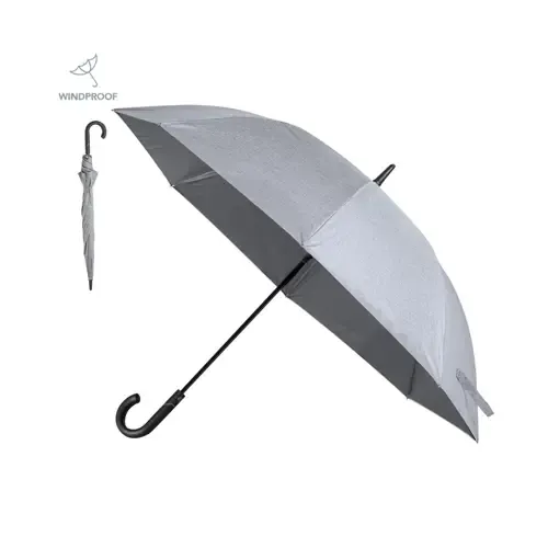 Paraguas automático antiviento gris jaspeado ref 20340 - 00