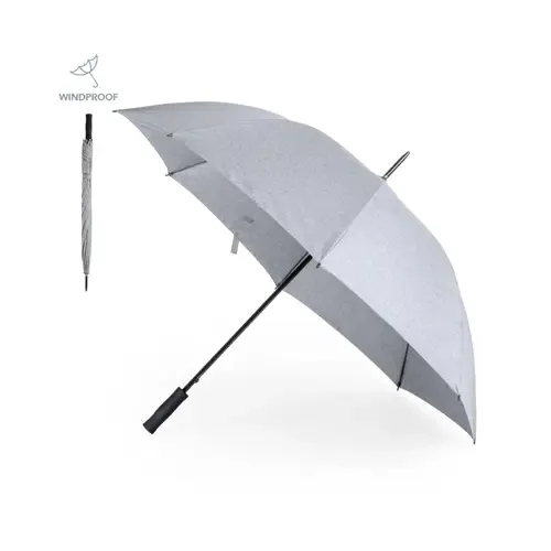 Paraguas automático antiviento gris jaspeado ref 20341 - 00