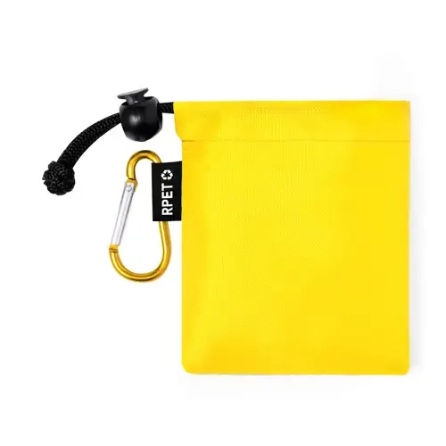 Poncho infantil RPET con funda y mosquetón ref 20346