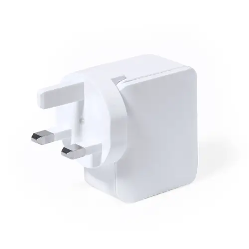 Adaptador de enchufes compacto con USB y Tipo C ref 20364