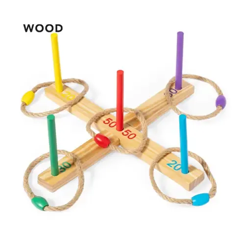 Juego de puntería de madera con 12 piezas ref 20404