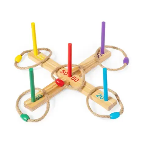 Juego de puntería de madera con 12 piezas ref 20404