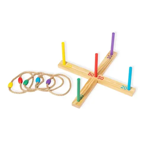 Juego de puntería de madera con 12 piezas ref 20404