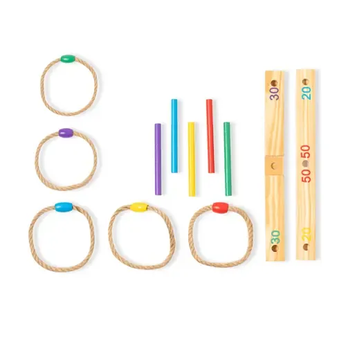 Juego de puntería de madera con 12 piezas ref 20404