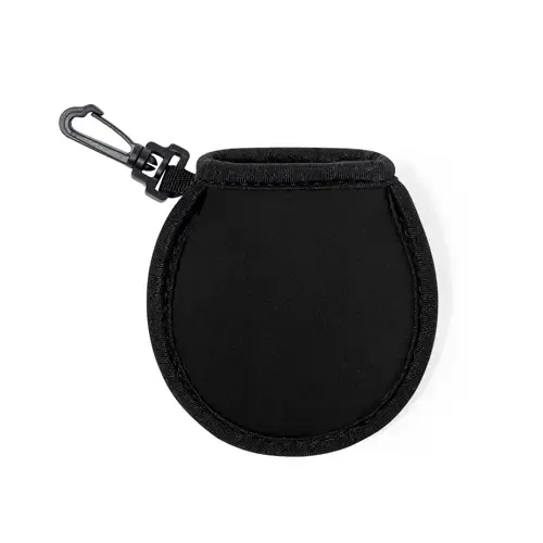 Funda limpiadora para pelotas de golf con paño interior ref 20426 - Negro