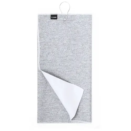 Toalla de golf RPET absorbente con mosquetón ref 20427 - 01