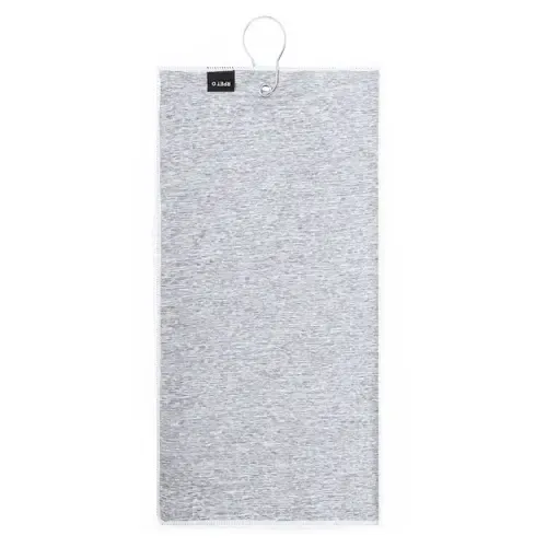 Toalla de golf RPET absorbente con mosquetón ref 20427 - Negro