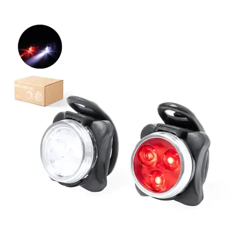 Kit de luces de seguridad recargables para bicicleta ref 20438 - 00