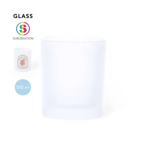Vaso de cristal mate para sublimación 330 ml ref 20511 - 00