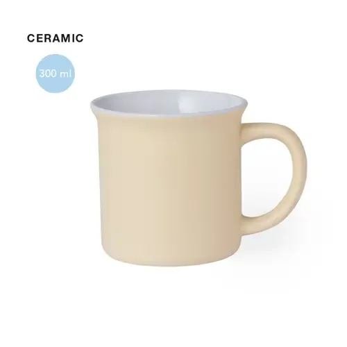 Taza de cerámica vintage con interior blanco ref 20519 - 00