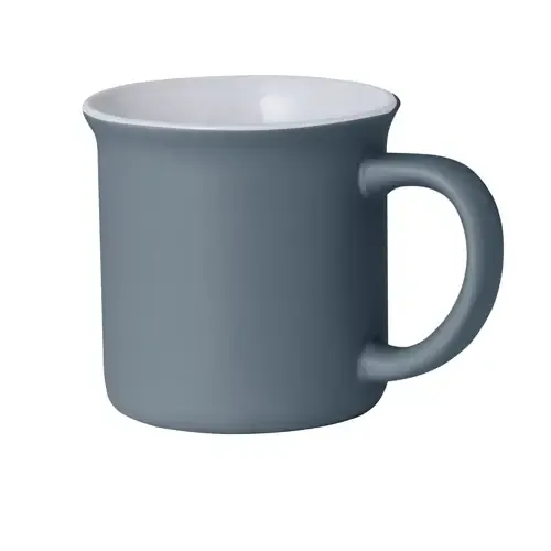 Taza de cerámica vintage con interior blanco ref 20519 - Gris