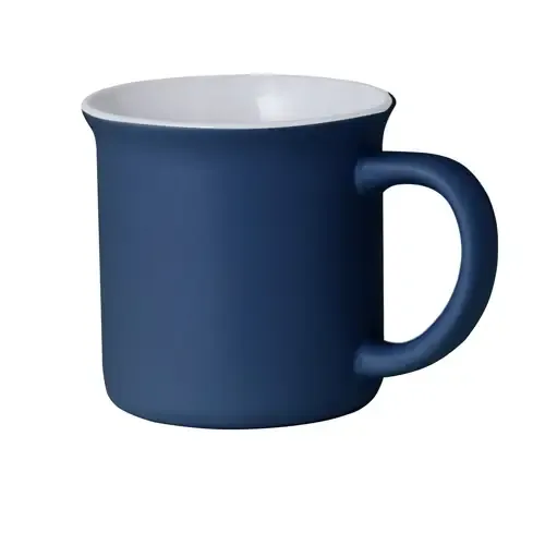 Taza de cerámica vintage con interior blanco ref 20519 - Marino