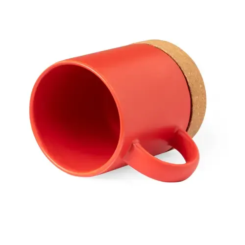 Taza de cerámica con diseño en corcho ecológico ref 20520 - 01