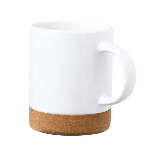Taza de cerámica y corcho para sublimación ref 20522 - 02