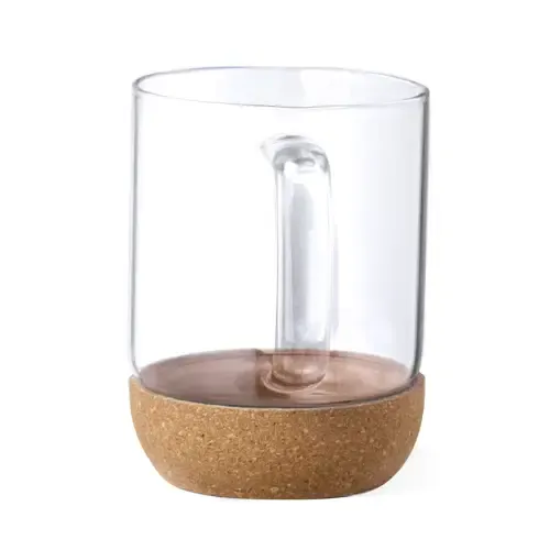 Taza de cristal de borosilicato con diseño ecológico ref 20524 - 02