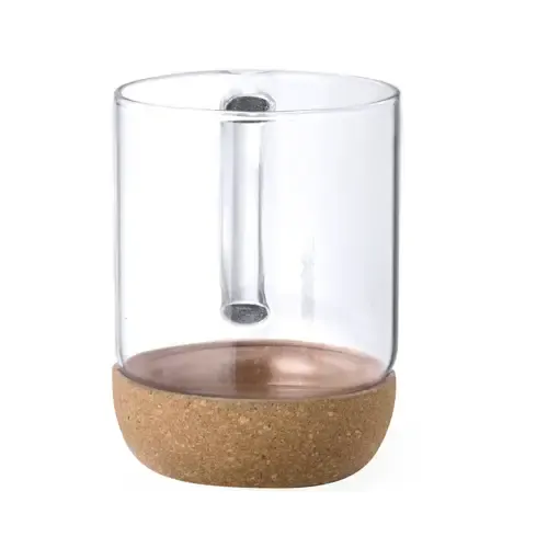 Taza de cristal de borosilicato con diseño ecológico ref 20524 - 03