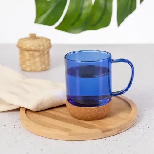 Taza de cristal de borosilicato con diseño ecológico ref 20524 - 04