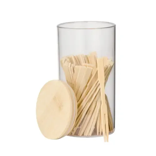 Set de palillos de bambú ecológicos en tarro elegante ref 20585 - S C