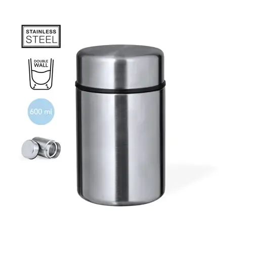 Fiambrera de acero inox con cierre estanco ref 20613 - 00