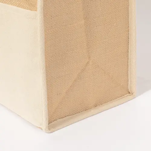 Bolsa nevera isotérmica de algodón y yute ref 20624
