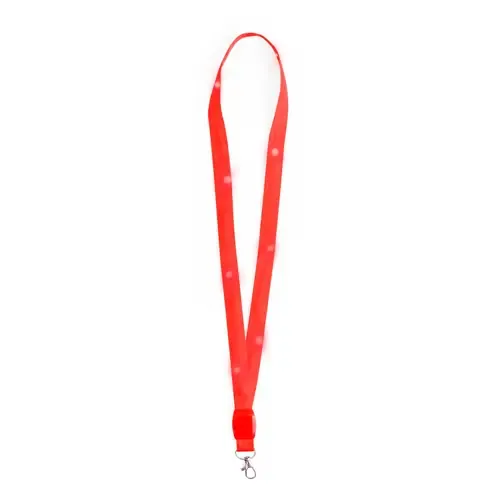 Lanyard Original con Luces LED y 3 Modos de Iluminación ref 20625 - Rojo