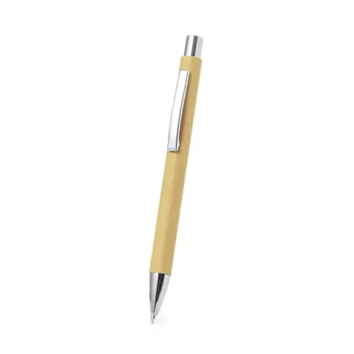 Bolígrafo ecológico de mecanismo pulsador en papel reciclado ref 20647 - 01