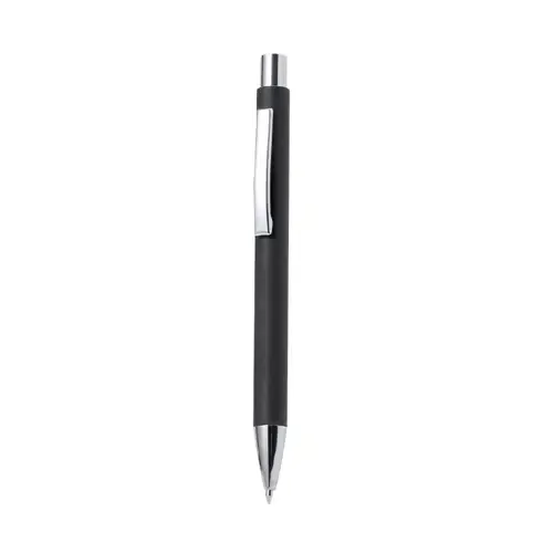 Bolígrafo ecológico de mecanismo pulsador en papel reciclado ref 20647 - Negro