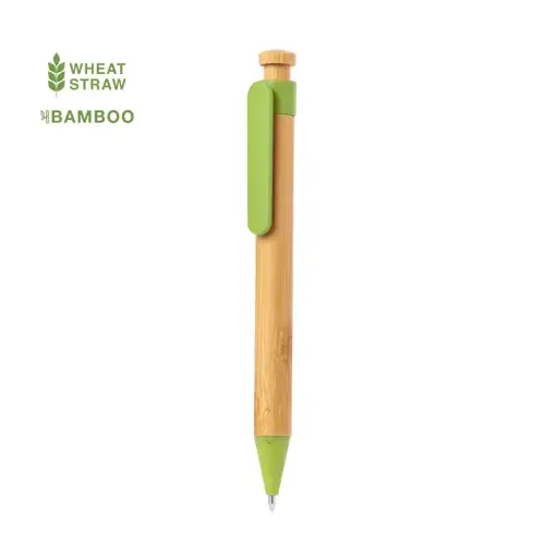 Bolígrafo de bambú con carga jumbo y clip XL ref 20649 - 00