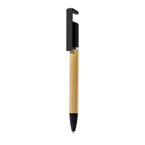 Bolígrafo soporte de bambú con carga jumbo ref 20650 - Negro