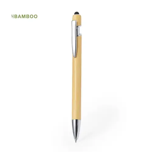 Bolígrafo de bambú ecológico con mecanismo pulsador ref 20652 - 00