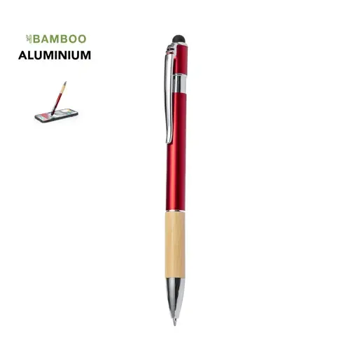 Bolígrafo puntero de bambú y aluminio ecológico ref 20655 - 00