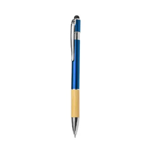 Bolígrafo puntero de bambú y aluminio ecológico ref 20655 - Azul