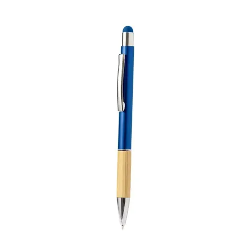 Bolígrafo puntero de bambú y aluminio ecológico ref 20656 - Azul