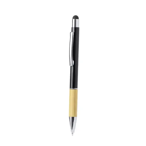 Bolígrafo puntero de bambú y aluminio ecológico ref 20656 - Negro