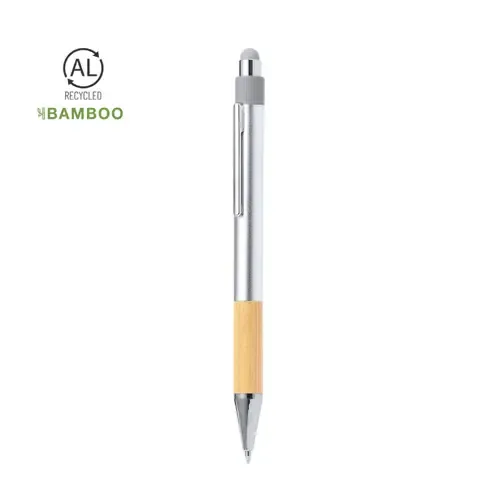 Bolígrafo de bambú y aluminio reciclado con carga jumbo ref 20661 - 00