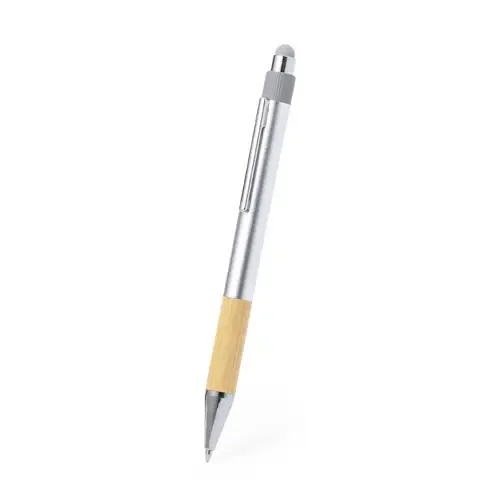 Bolígrafo de bambú y aluminio reciclado con carga jumbo ref 20661 - 01