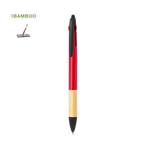Bolígrafo Puntero de Bambú con Tinta en 3 Colores ref 20676 - 00