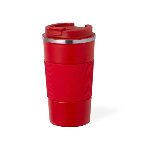 Vaso térmico de acero inox con dosificador ref 20701 - Rojo