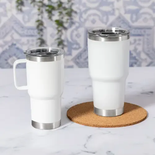 Vaso térmico de acero inox reciclado con dosificador ref 20704 - 02