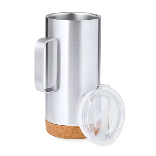 Taza térmica de acero reciclado con dosificador ref 20707